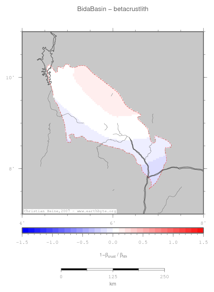 Bida Basin location map
