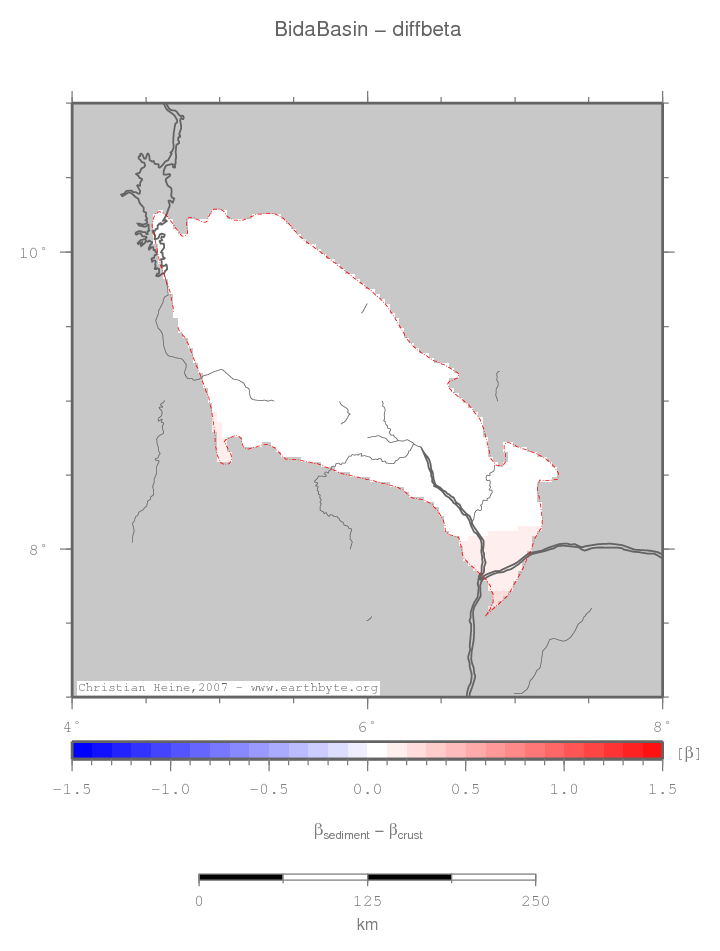 Bida Basin location map