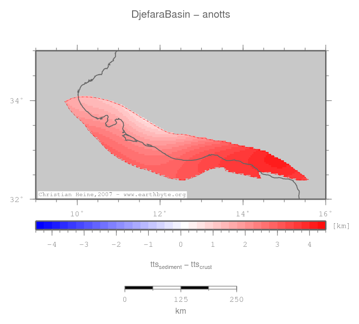 Djefara Basin location map