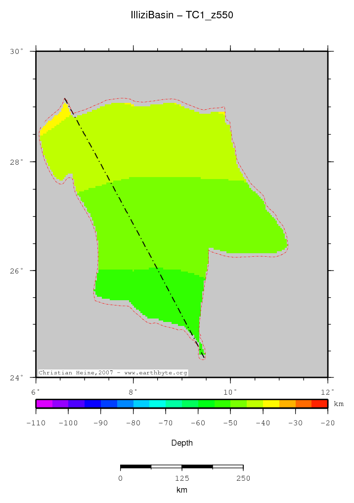 Illizi Basin location map