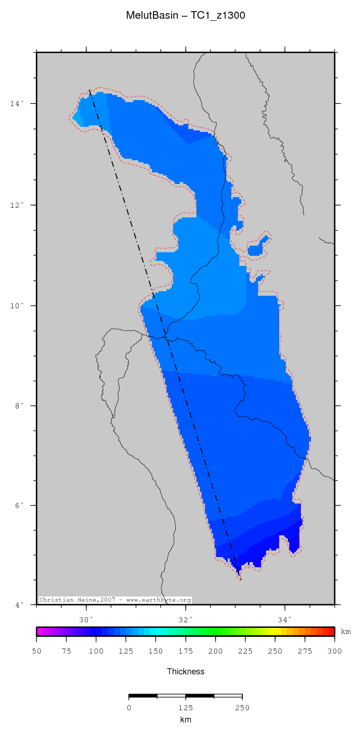 Melut Basin location map