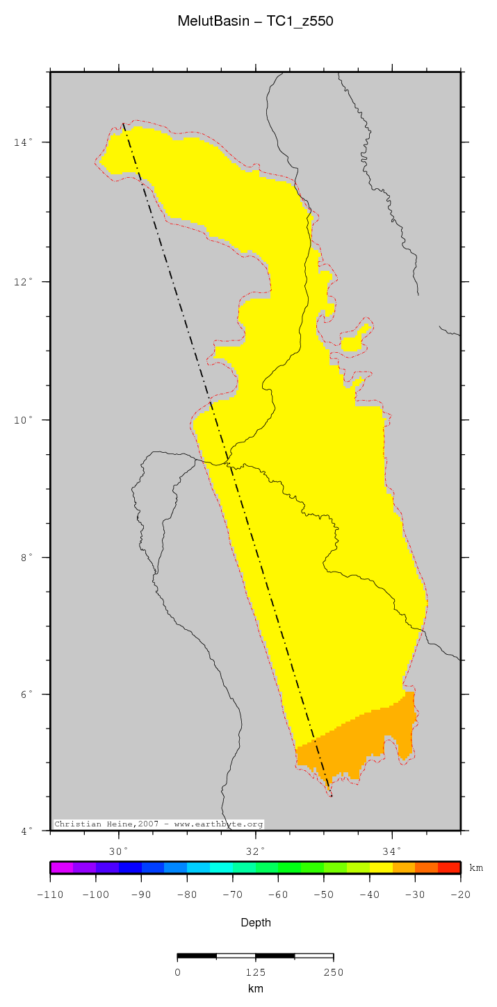 Melut Basin location map