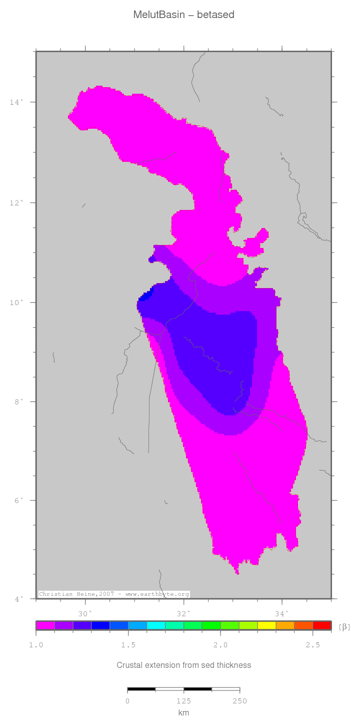 Melut Basin location map