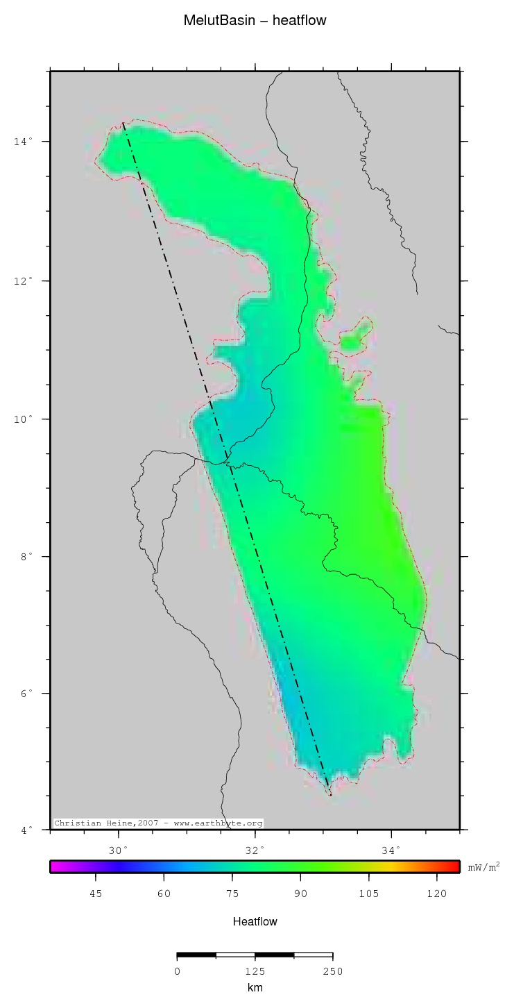 Melut Basin location map