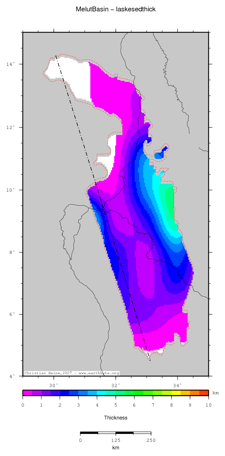 Melut Basin location map