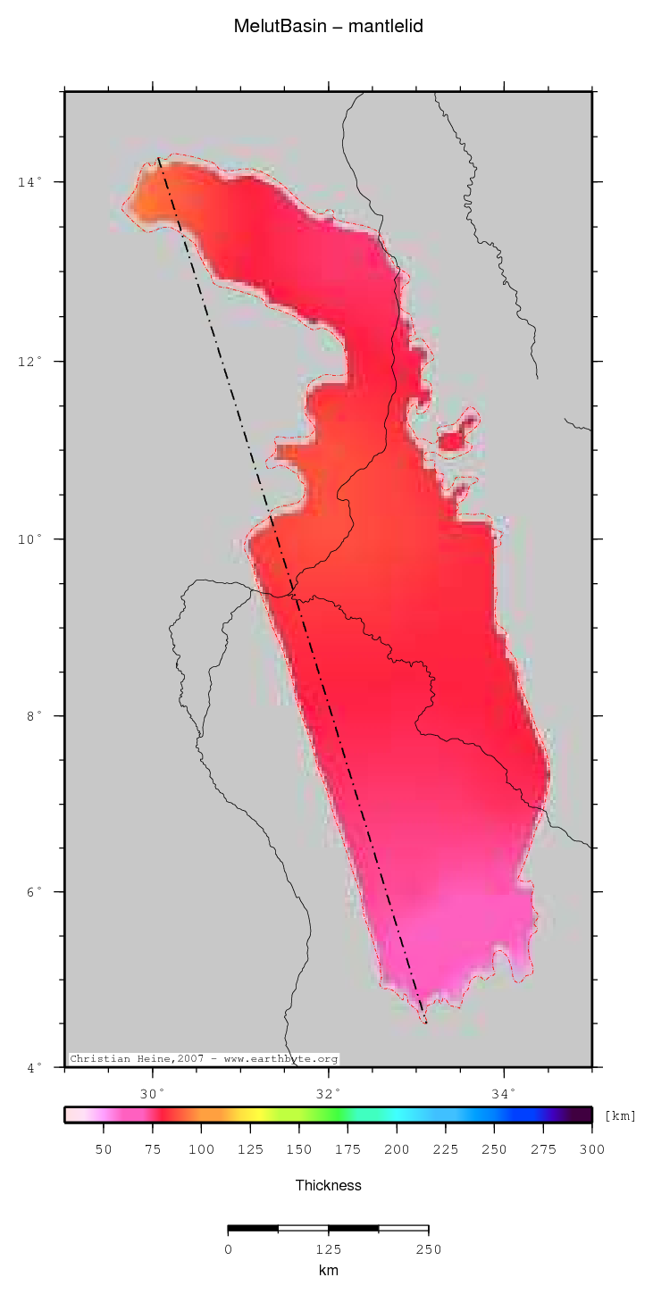 Melut Basin location map