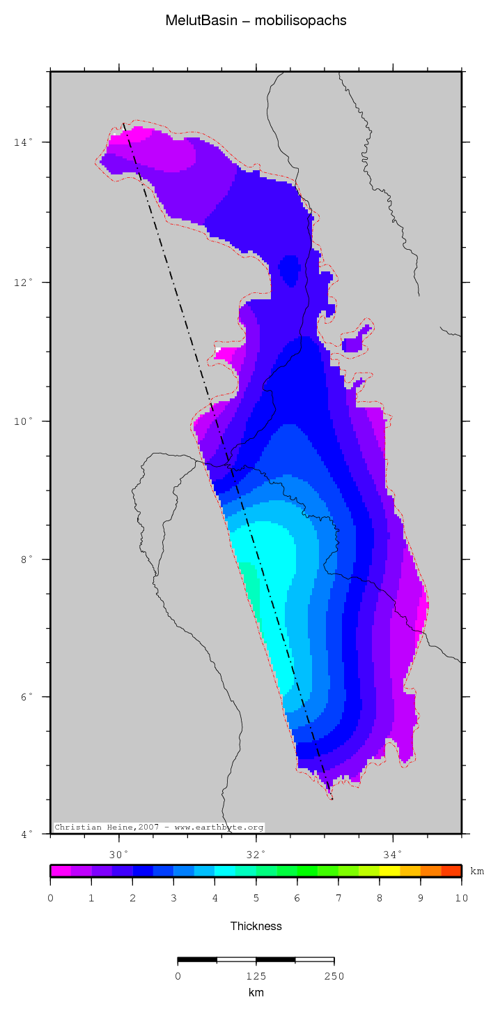 Melut Basin location map