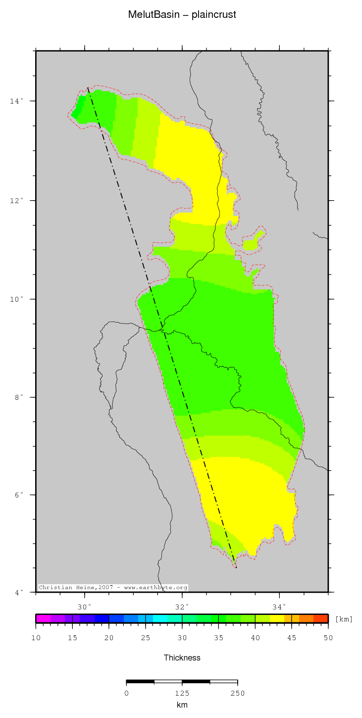 Melut Basin location map