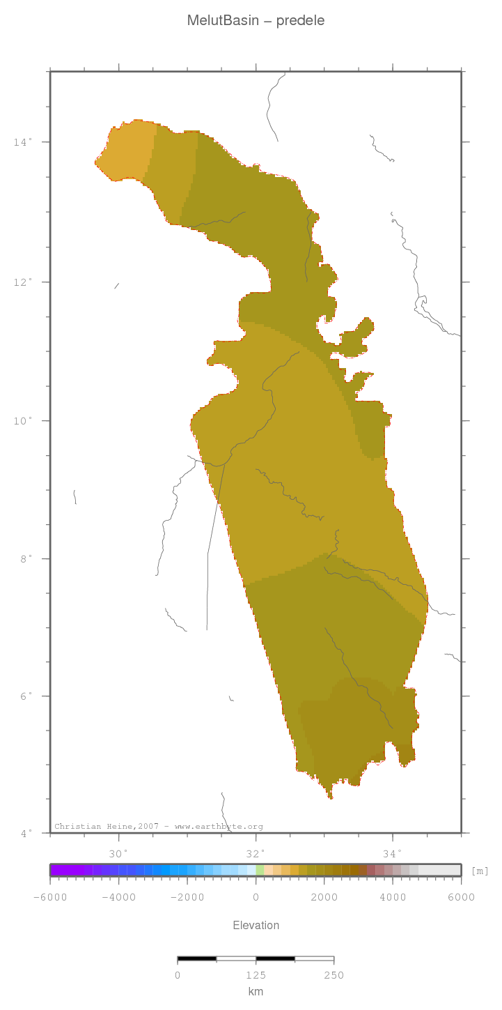 Melut Basin location map