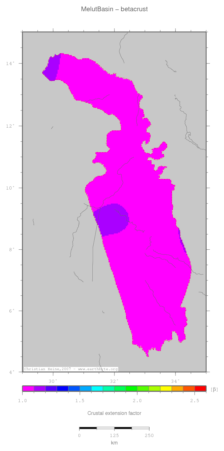 Melut Basin location map
