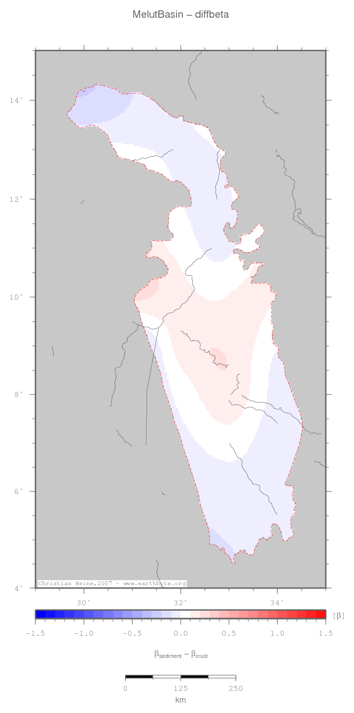 Melut Basin location map