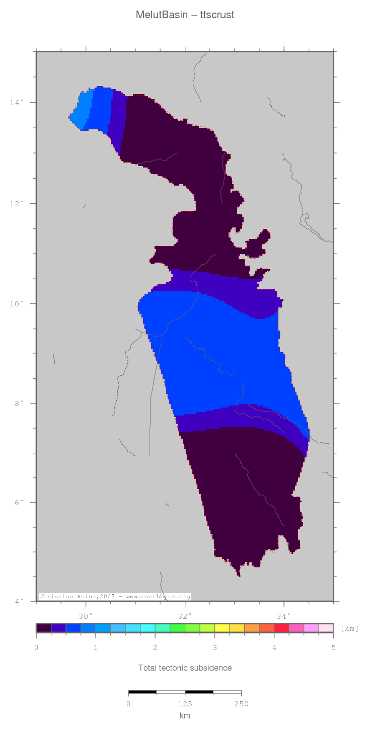 Melut Basin location map