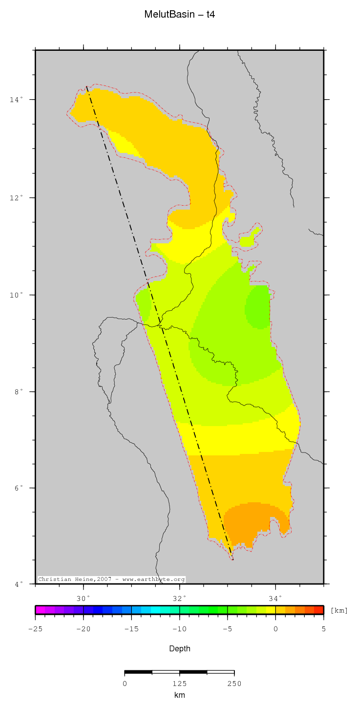Melut Basin location map