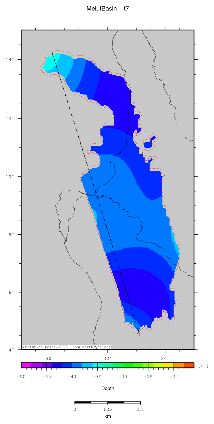 Melut Basin location map