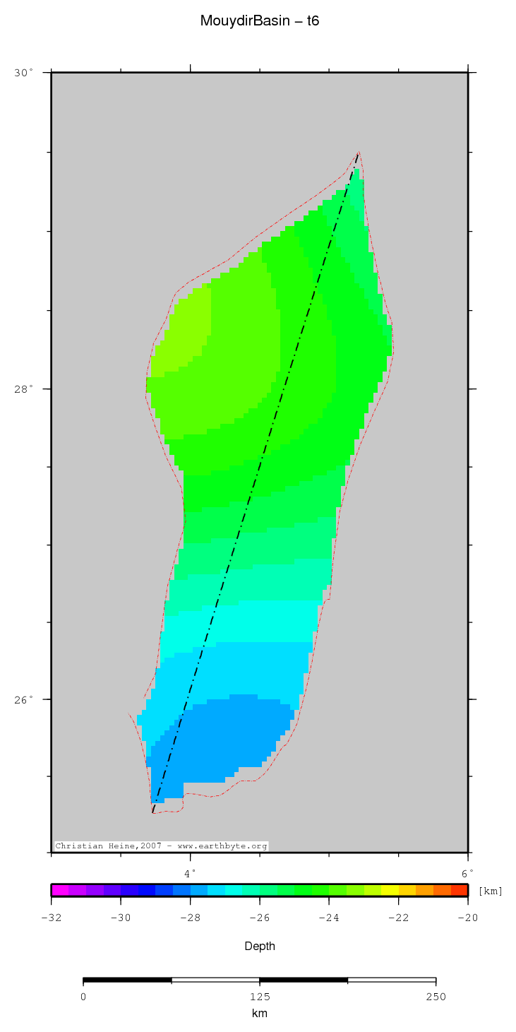 Mouydir Basin location map