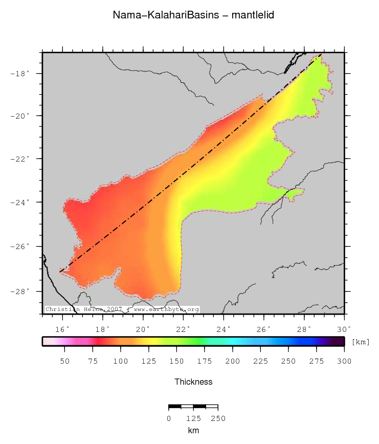 Nama-Kalahari Basins location map
