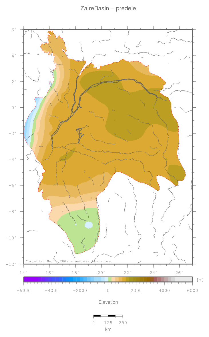 Zaire Basin location map