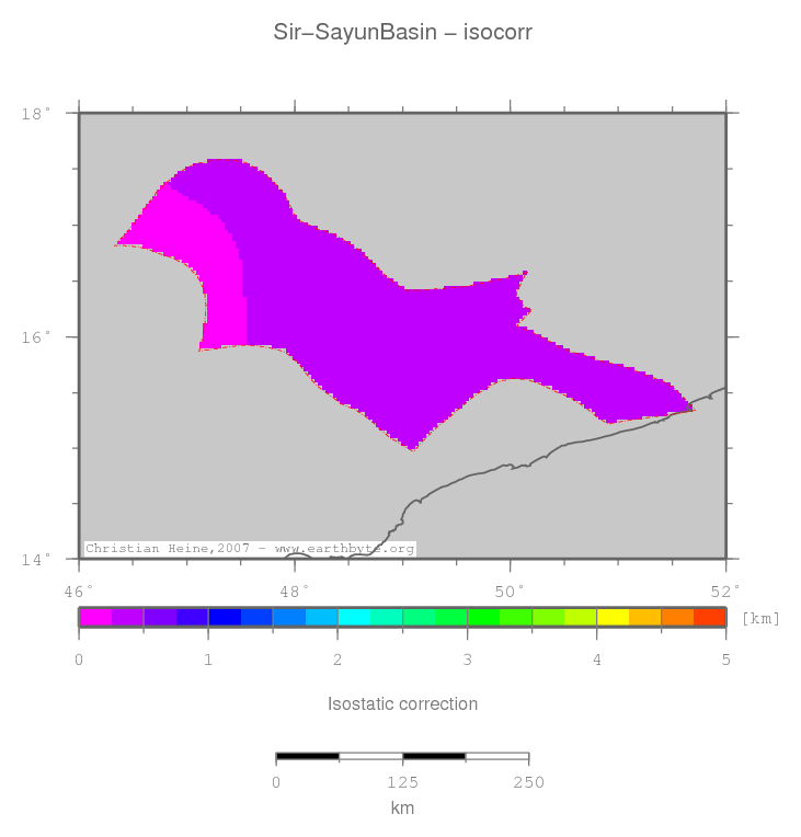 Sir-Sayun Basin location map