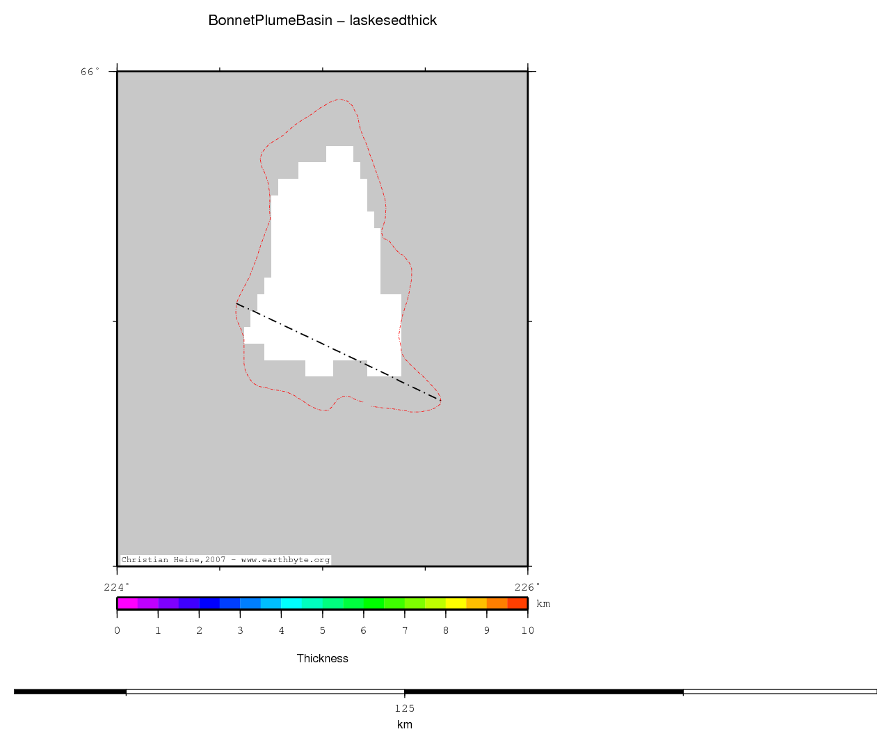 Bonnet Plume Basin location map