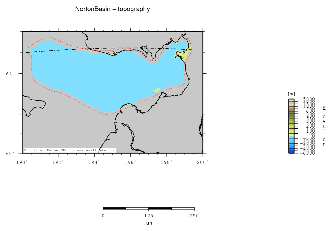 Norton Basin location map