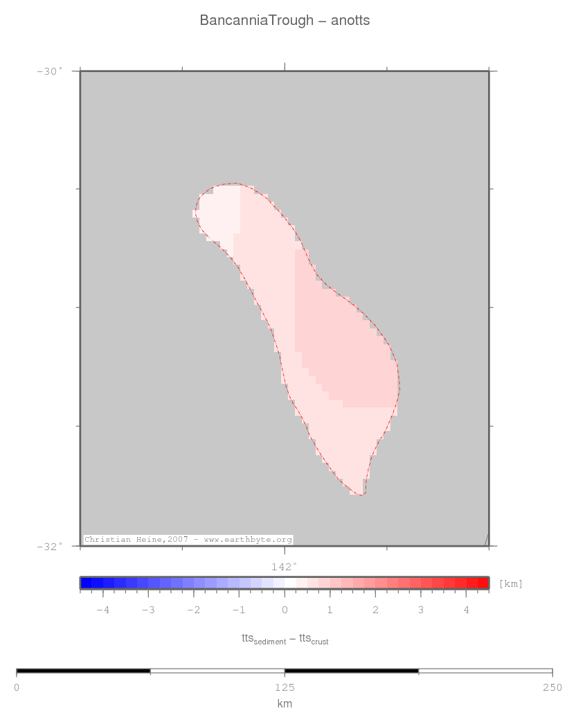 Bancannia Trough location map