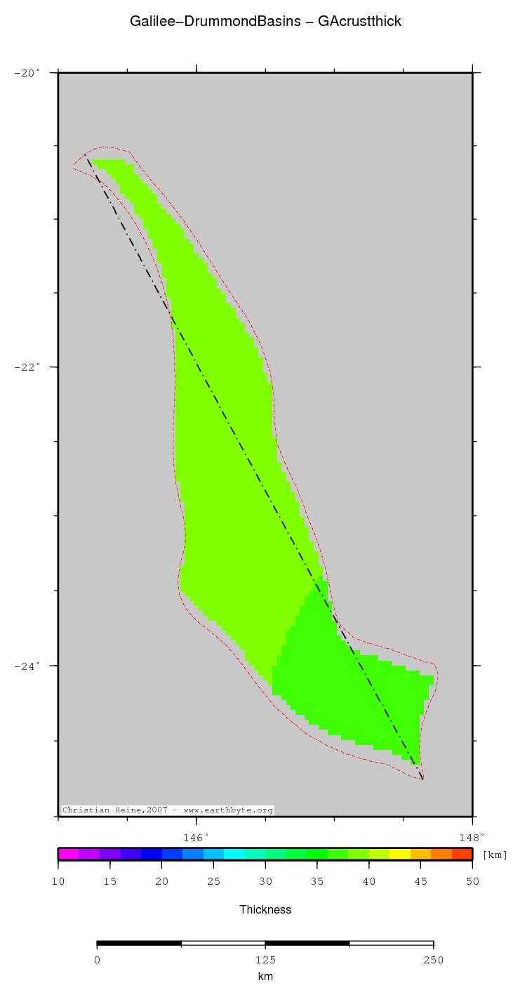 Galilee-Drummond Basins location map