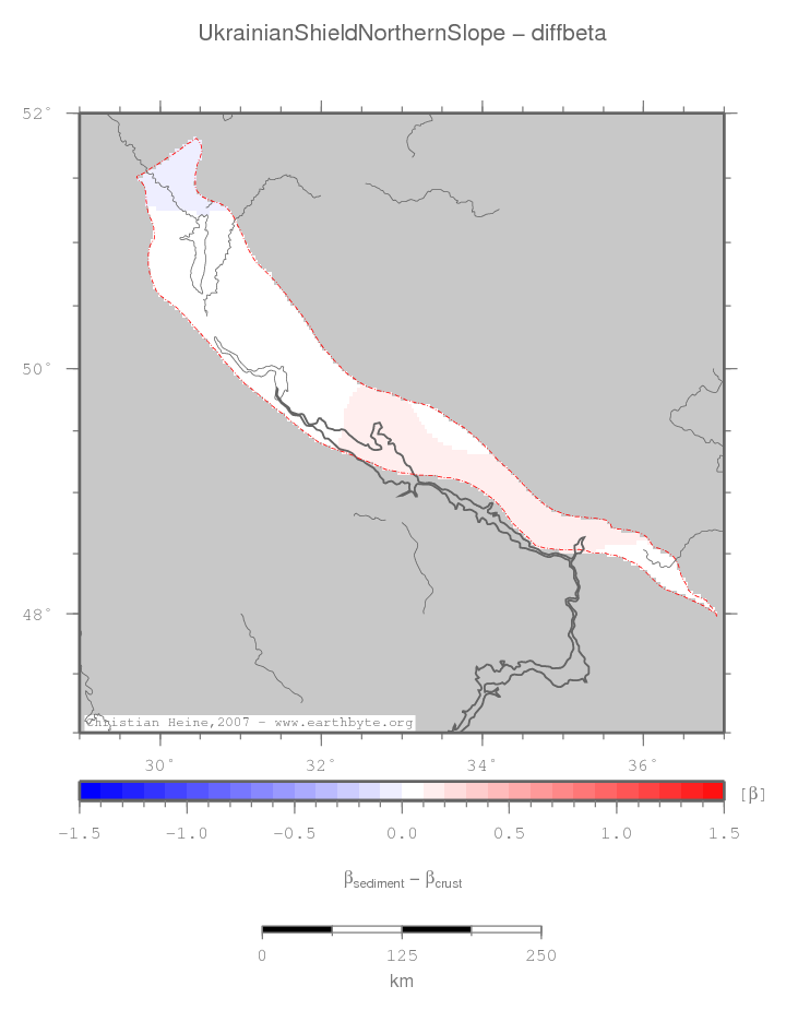 Ukrainian Shield Northern Slope location map