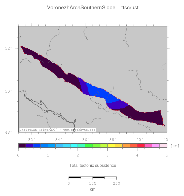 Voronezh Arch Southern Slope location map