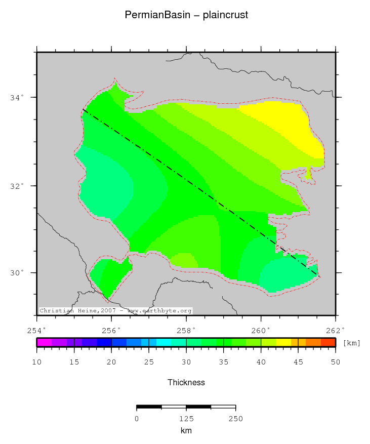 Permian Basin location map