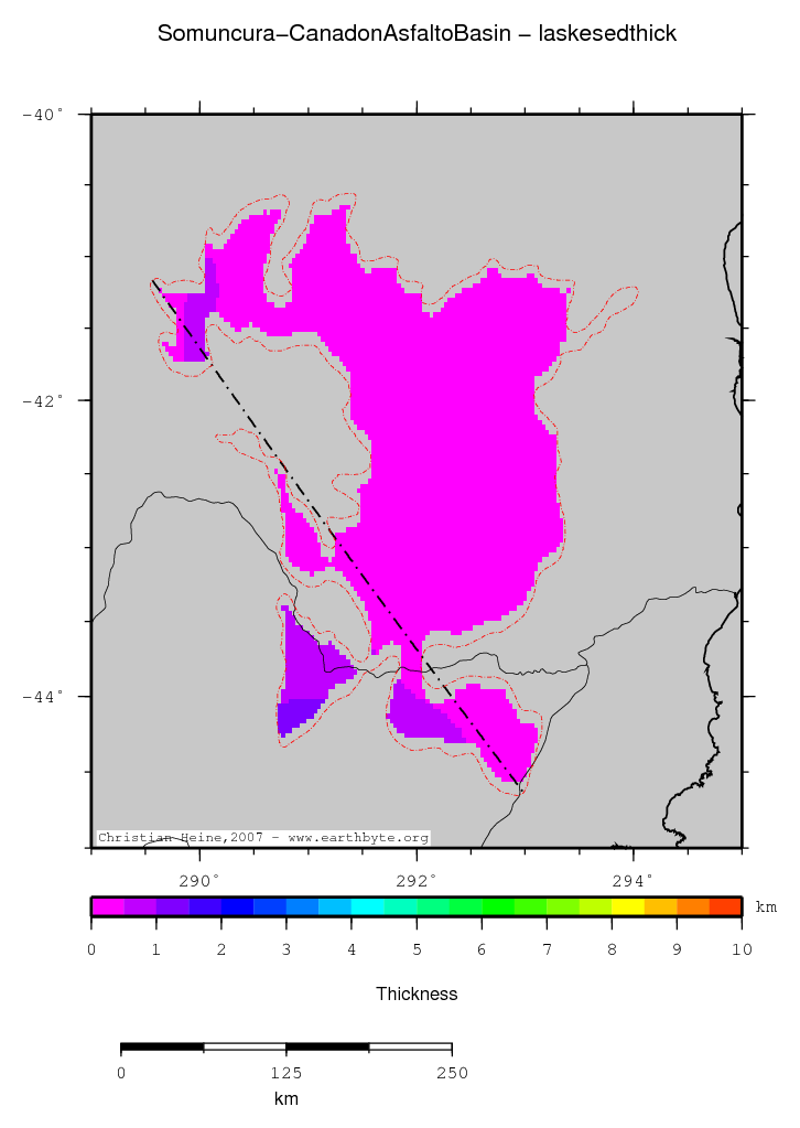 Somuncura - Canadon Asfalto Basin location map