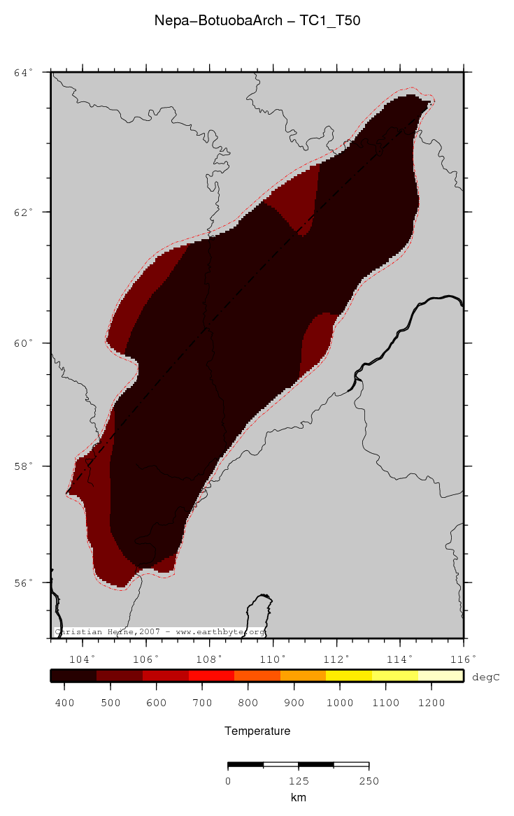 Nepa-Botuoba Arch location map