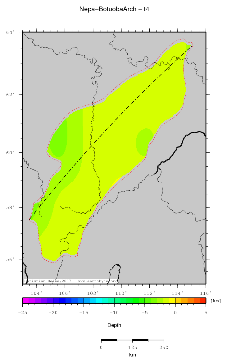 Nepa-Botuoba Arch location map