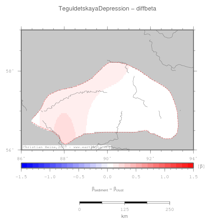 Teguldetskaya Depression location map