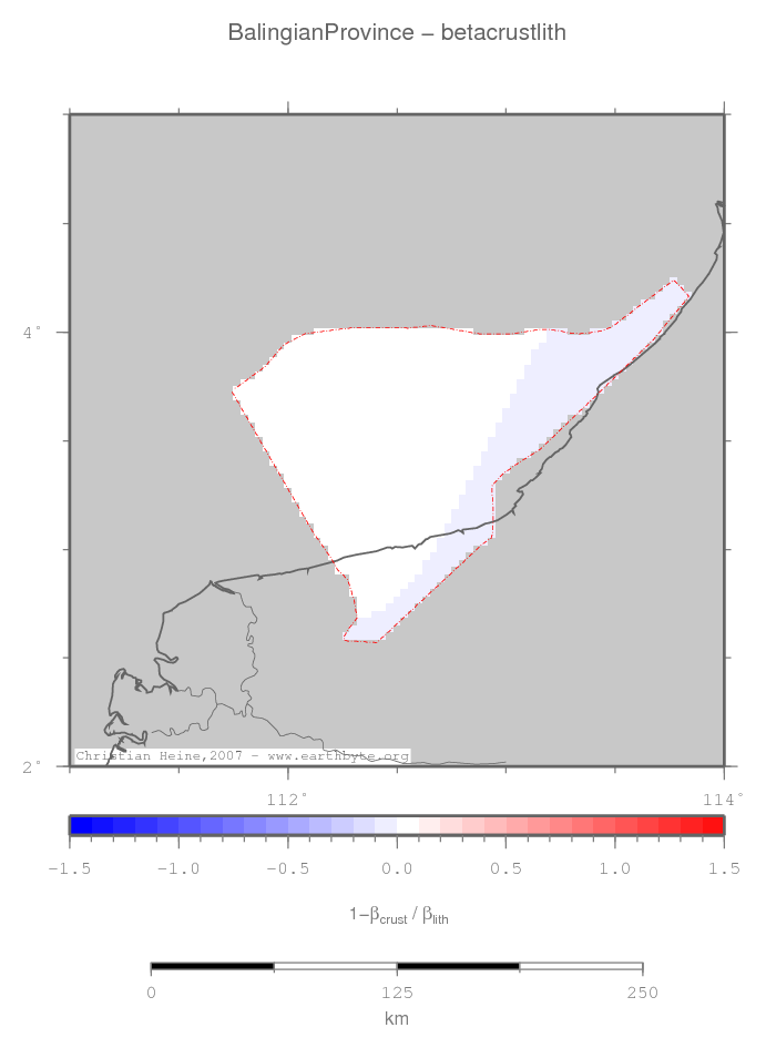 Balingian Province location map