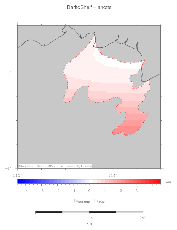 Barito Shelf location map