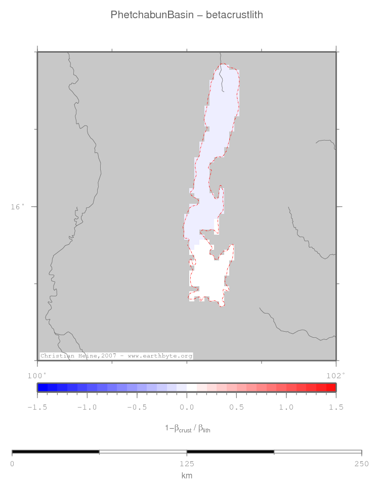Phetchabun Basin location map