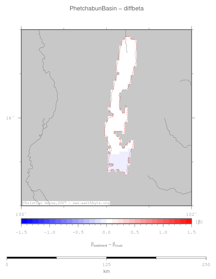 Phetchabun Basin location map