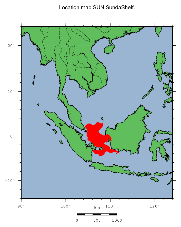 Sunda Shelf location map