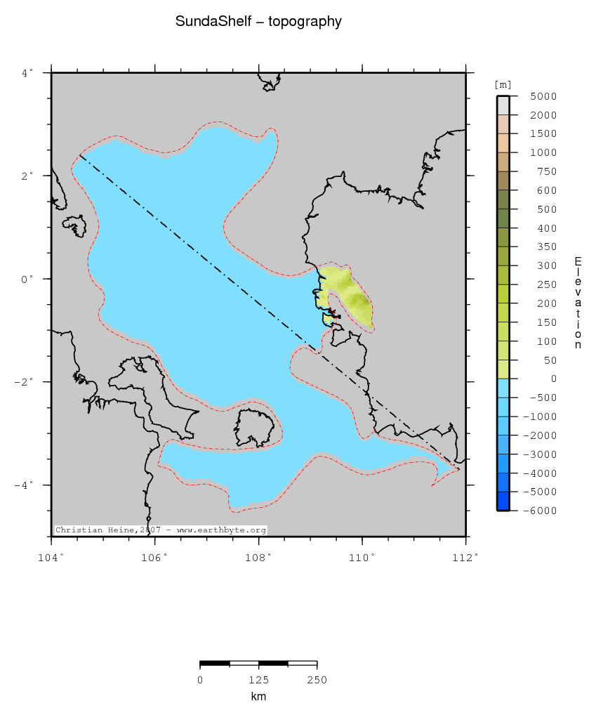 Sunda Shelf location map