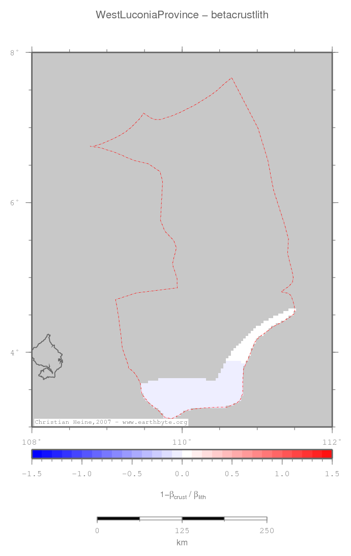 West Luconia Province location map