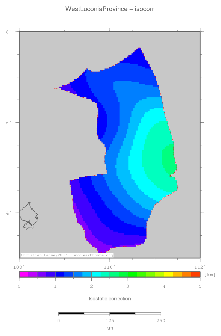 West Luconia Province location map